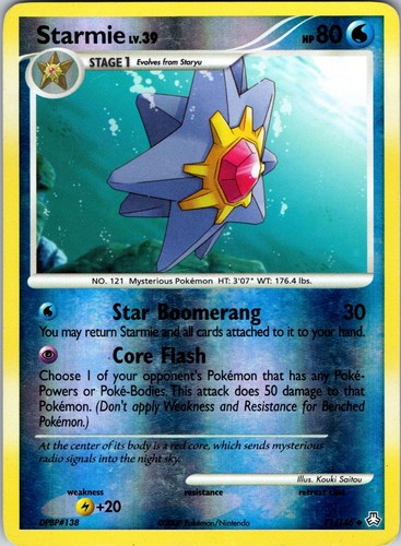 Starmie - 71/146 - Uncommon - Reverse Holo Legends Awakened MP - Picture 1 of 2