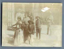 Mexico, Types d'Indians Vintage Citrate Print. Vintage Mexico.Tear