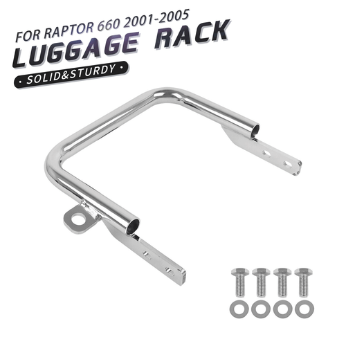 Chrome Rear Grab Bar Rear Bumper For Yamaha Raptor 660 660R YFM660R 2001-2005