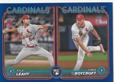 KYLE LEAHY CHRIS ROYCROFT TOPPS UPDATE ROYAL BLUE PARALLEL RC ANGELS #US189 2024