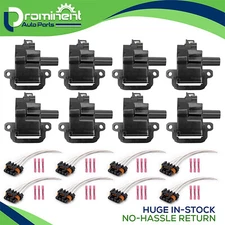 8pcs lgnition Coil + 4 Connector for Chevrolet Corvette Pontiac Firebird UF192