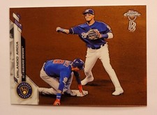 2020 Topps Chrome Ben Baller Baseball Orlando Arcia Milwaukee Brewers #140