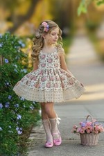 NWT Dollcake Harper Floral and Lace Dress Girls Girls size 12 NWT