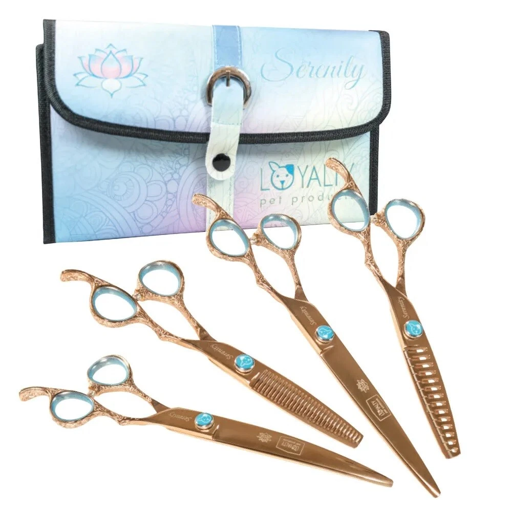 Serenity Dog Pet Grooming Shears Exquisite Pro High Grade 440c Steel 4 Piece Set
Opens in a new wind