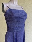 Vintage Eliza J Formal Lilac Blue Party Dress/Metallic Thread/size 12 — photo 8