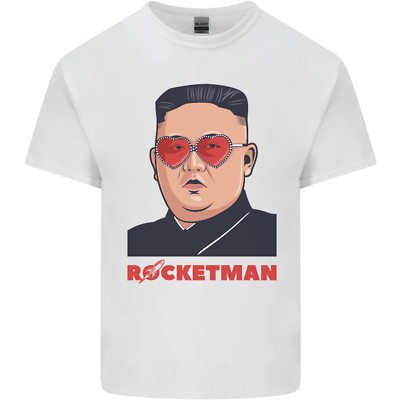Rocket Man Kim Jong-un Missile Test Funny Mens Cotton T-Shirt Tee Top