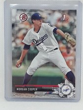 Morgan Cooper 2017 Bowman Draft Baseball - 1st #BD-30 - Los Angeles Dodgers