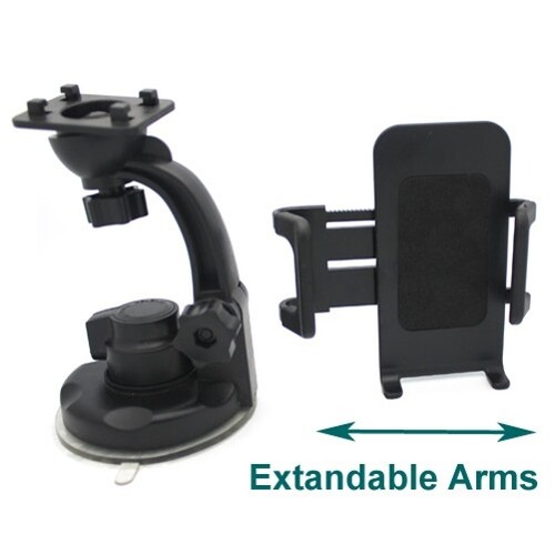 Car Mount Windshield Holder Glass Cradle Swivel Dock Suction for Cell Phones - Picture 11 of 12