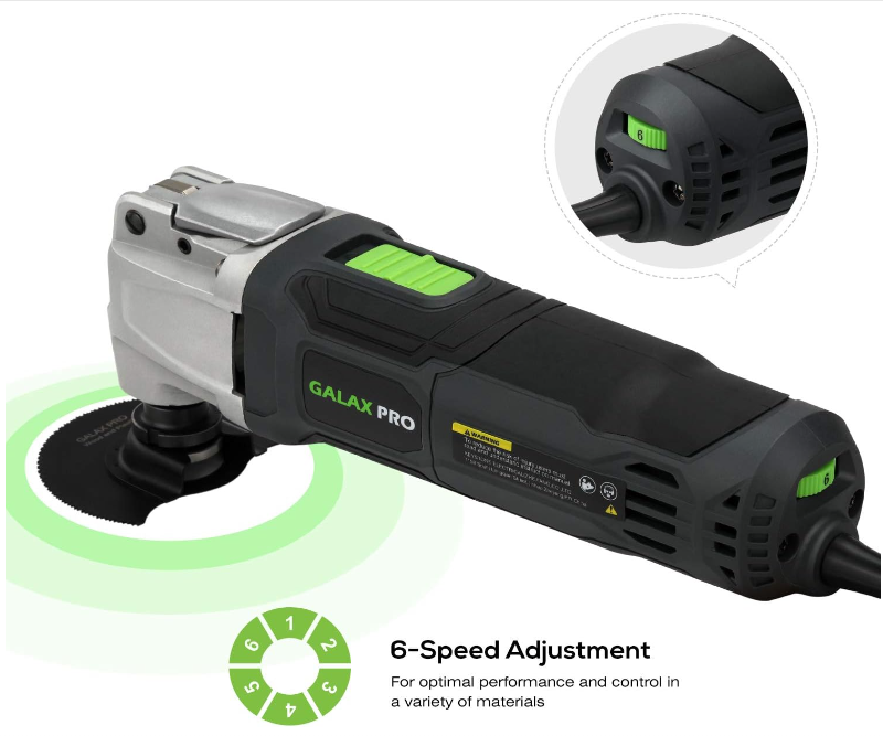 Galax Pro 2.4amp 6 Variable Speed Oscillating Multi-tool