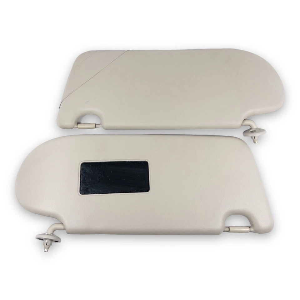 Par de quebra-sol lateral bege para motorista e passageiro Land Rover Freelander 2002-2005 - Imagem 4 de 4