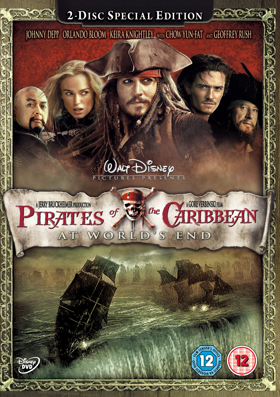 Pirates Of The Caribbean: At World's End (DVD) Jonathan Pryce Bill Nighy