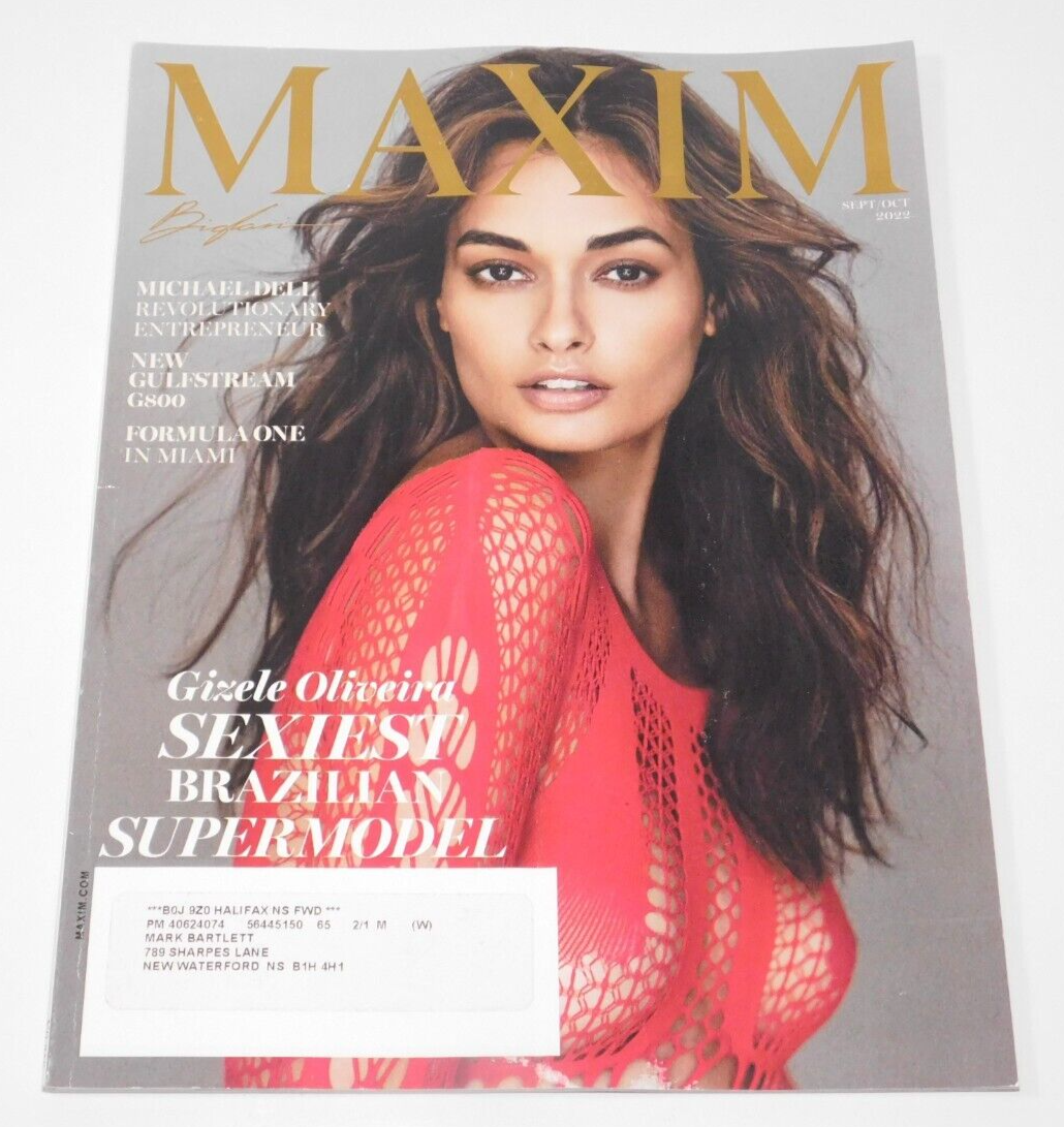 MAXIM Sept Oct 2022 GIZELE OLIVERA Sexy Brazilian Supermodel