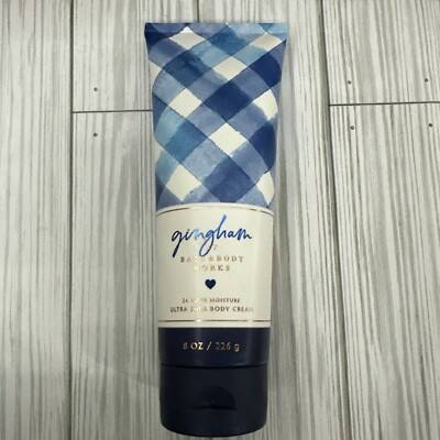 Bath and Body Works Gingham 24 Hour Ultra Shea Body Cream 8 oz