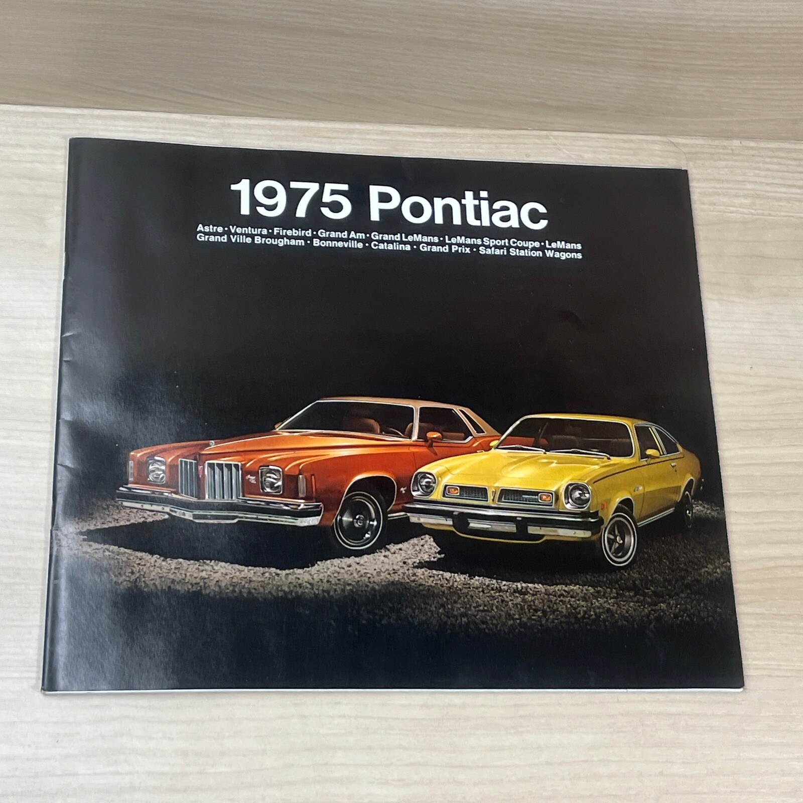 1975 Pontiac Sales Brochure Bonneville Grand Prix Firebird Astre LeMans Catalina