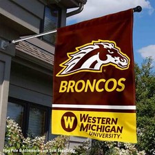 Western Michigan Broncos Graduation Banner Flag - 30x40in College Celebration Decor