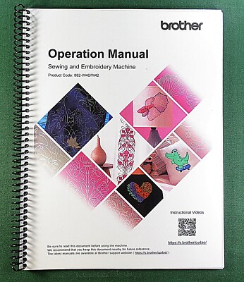 Brother Aveneer EV-1 Operation Manual:  Full Color 288 pages & Protective Covers