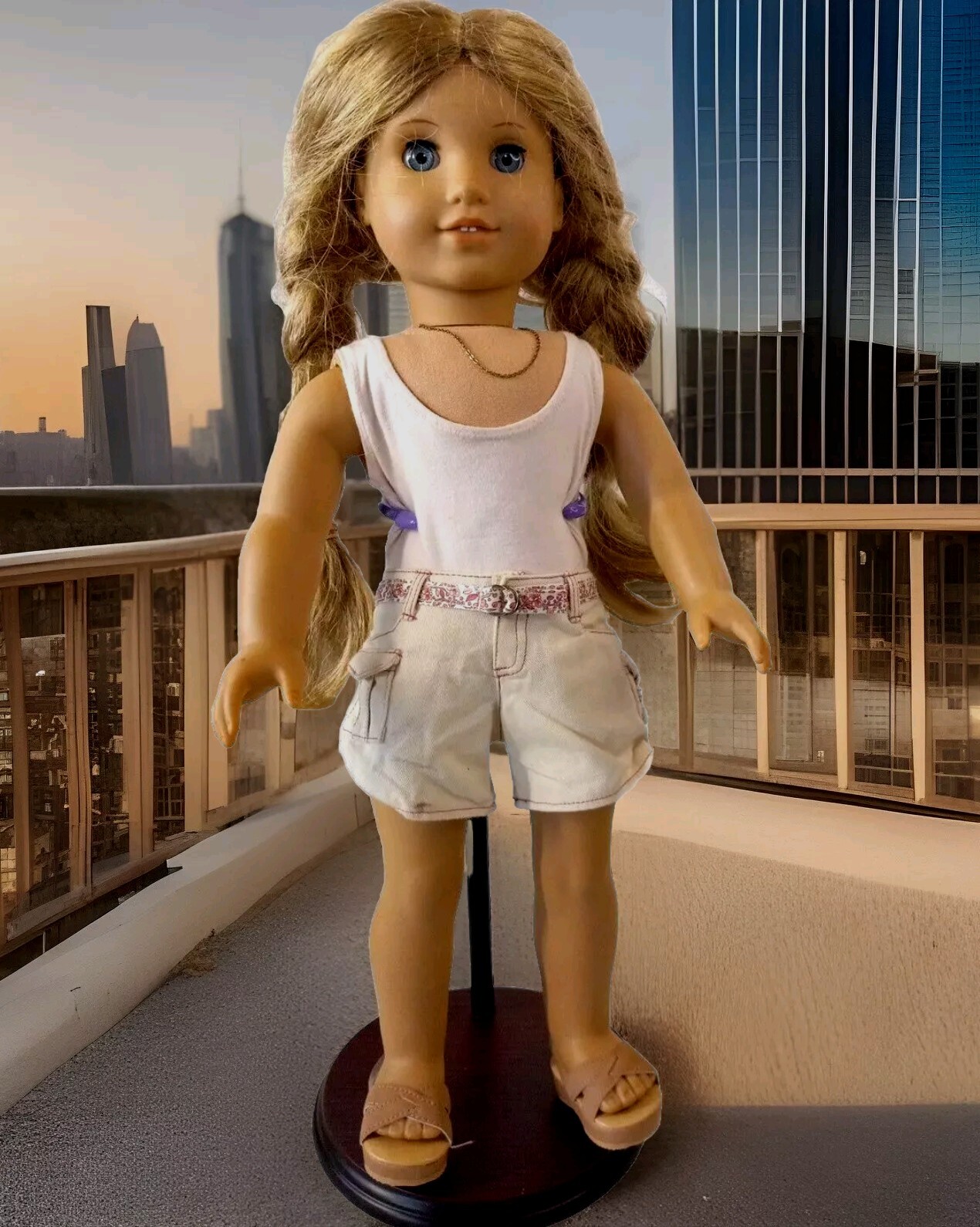 2008  Pleasant Company American Girl Doll W/ Outfit & Shoes Blue Eyed Long Hair