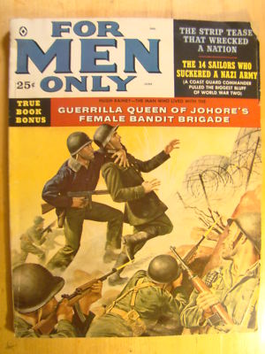 For Men Only Magazine June 1959 Balinese Love Slave, Guerrilla Queen