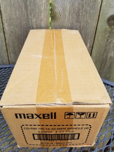 **1 spindle 25 pack** Maxwell Max Data CD-RW 700mb 80min 48x NEW SEALED - Picture 4 of 7