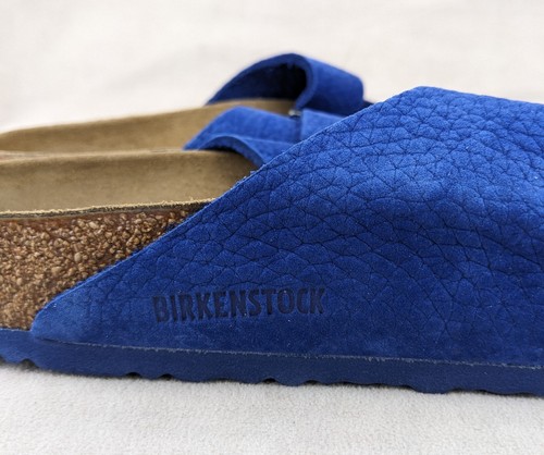 Birkenstock 46 US Mens 13 Arizona BS Desert Buck Indigo Blue New - Picture 5 of 6