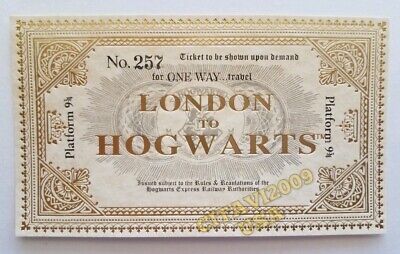 Harry Potter London To Hogwarts Train Ticket Platform 9 3 4 Souvenir Poster Ebay