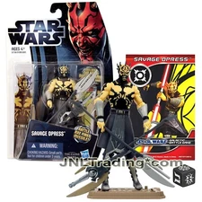 Year 2012 Star Wars The Clone Wars 4 Inch Figure SAVAGE OPRESS CW3 with Halberd