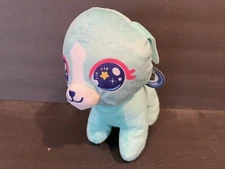 Puppy Dog Plush Toy New w/ Tag A&A Global Industries Purple Teal Anime Eyes