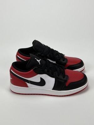 🔥 Nike Jordan 1 Low Bred Toe (GS) - rozmiar EU 37,5 🔥 [553560 612] | eBay
