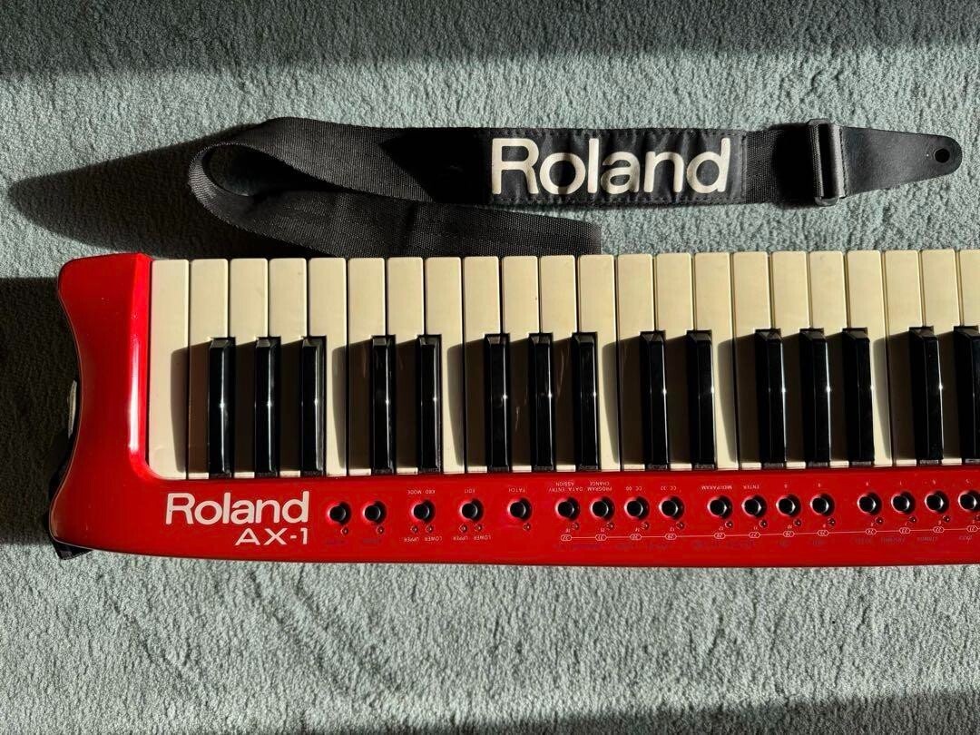 Roland AX-1 Shoulder Keyboard Controller Keytar RED MIDI 45