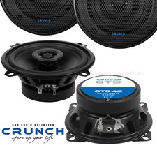 Crunch 10cm Lautsprecher 120 Watt Auto Boxen Set Koax mit Hochtöner 3 Ohm GTS42