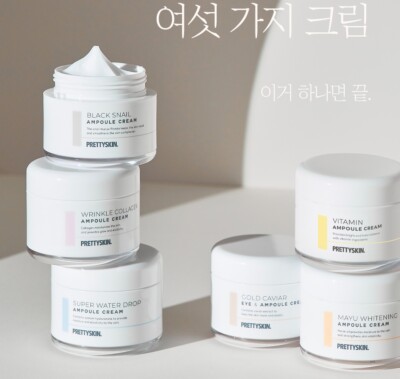 PRETTY SKINAmpoule Cream 50ml Gold Caviar Collagen Mayu Vitamin Snail Water Drop