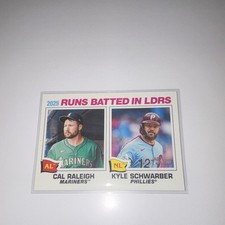 Topps 2025 Heritage Runs Batted in LDRs Insert #3 Raleigh/Schwarber MLB