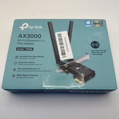 TP-LINK Archer TX55E AX3000 Wi-Fi Bluetooth PCIe Adapter