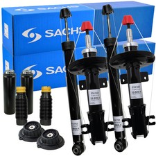 4x SACHS Stoßdämpfer + Domlager Service-Kit für FIAT BRAVO II LANCIA