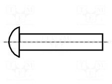 DIN 660 aluminium L.rivet: 6mm Rivet BN 401 Rivet diam: 3mm