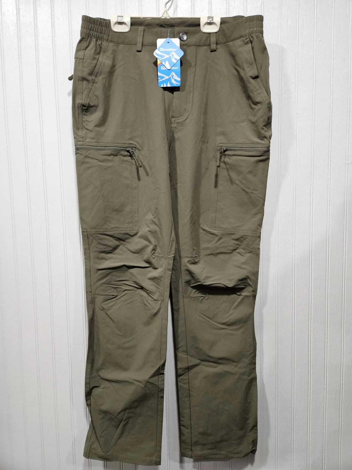 NWT Mens MagcoMsen Lightweight Hiking Quick Dry 6 Pocket Pants Size 32 X 29