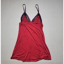 Victoria's Secret Red Lingerie Chemise Sleepwear Slip SZ Small