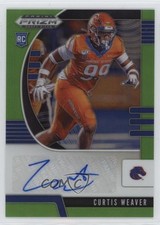 2020 Panini Prizm Draft Picks Rookies Neon Green 9/125 Curtis Weaver Auto 1fb7