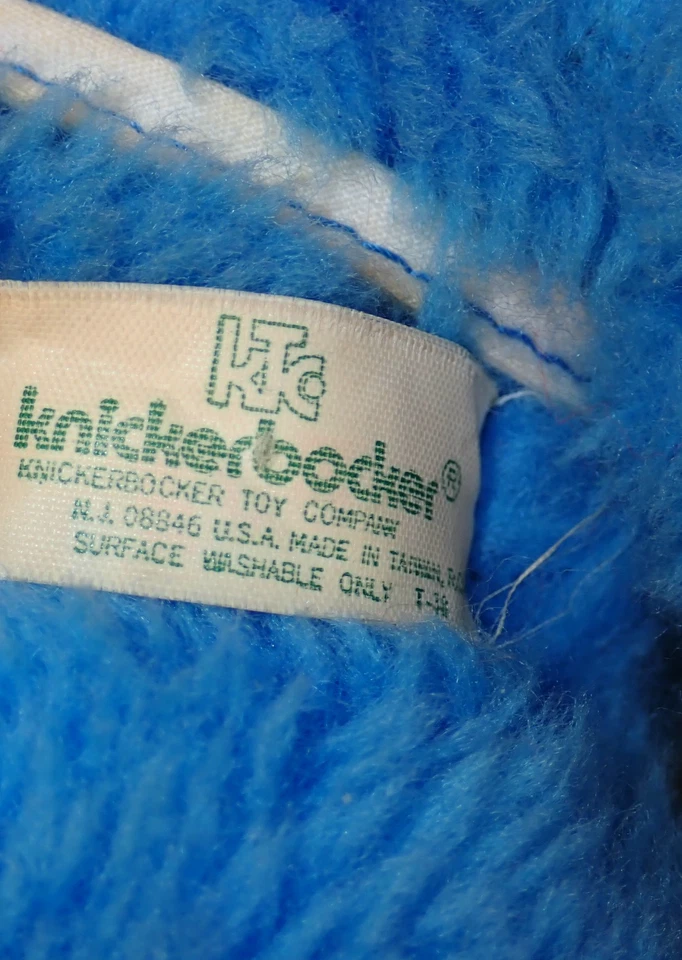 VTG Cookie Monster Chef Hat Apron 1970s Knickerbocker Sesame Street Muppet Plush - Image 3 of 4