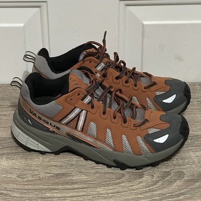 Vasque Women s Low Top Trail Hiking Shoes Burnt Orange/ Grey Lace Up Size 6.5 M