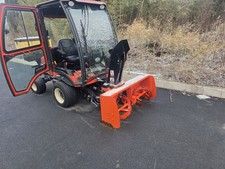 Kubota F2690 Utility Tractor with Cab, Snow Blower, Spreader Attachments