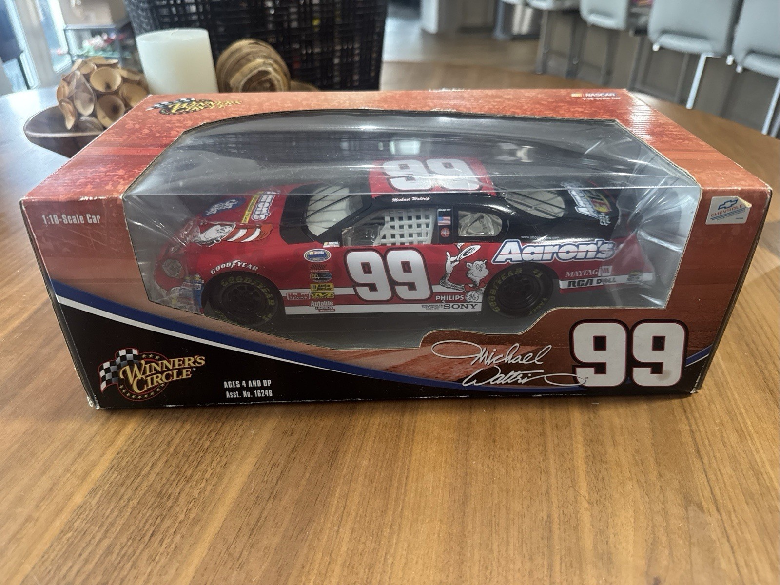 Winners Circle 1/18 Scale Car Number 99 Michael Waltrip Nice