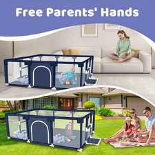 71"x48" Large Baby Playpen Portable Activity Center Saftety Play Fence Yard