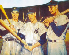 ted williams,joe dimaggio,mickey mantle 1 8x10 art print 3 4x6 photos