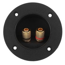 DIY 2 Way Speaker Box Terminal Connector Round Screw Cup for Subwoofer Black