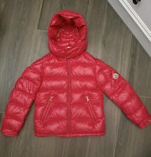 Moncler Boys Down Puffer Red Maya Jacket. Size 10