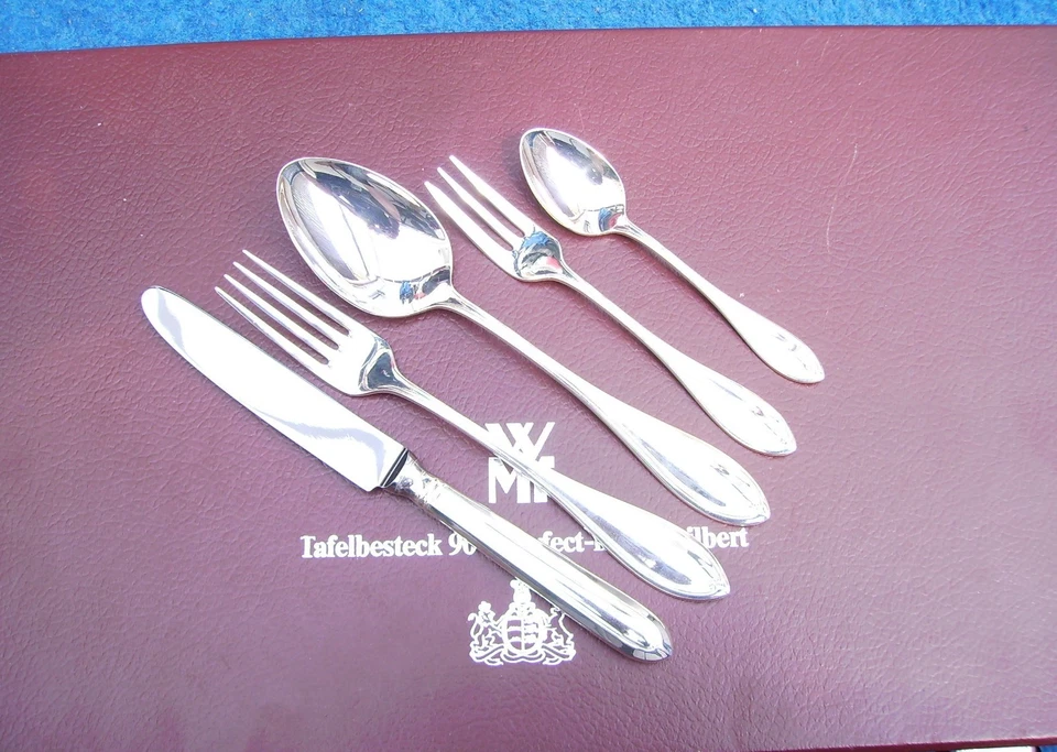 WMF Besteckkasten Premiere 30 teilig   6 Pers 90 Silber TOP ZUSTAND Unbenutzt ? - Bild 2 von 4