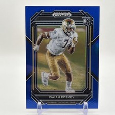 2023 Panini Prizm Draft Picks Blue Prizm /199 Isaiah Foskey #183 Rookie RC