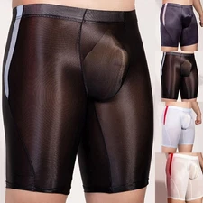 Brief Shorts Sexy Lingerie Nylon Regular Sexy Smooth Boxer Solid Color