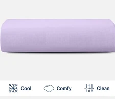 Evercool® Cooling Flat Sheet Lavender King Cali King Hot Sleeper